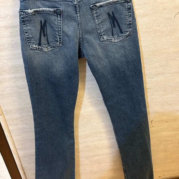 Marciano Blue Slight Flare/ Boot Cut Jeans with Natural Fading - Picture 2 of 8